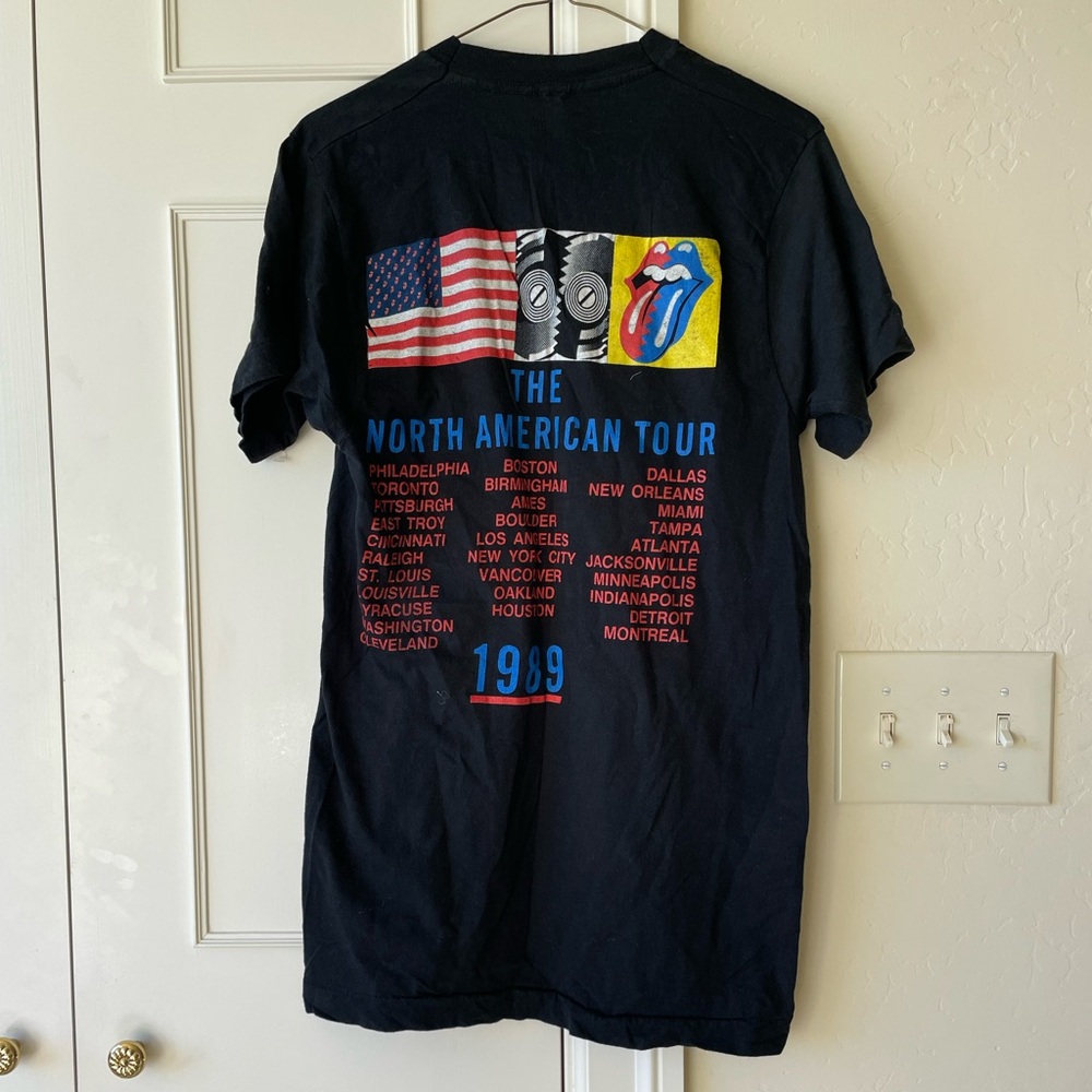 Retro Collectible 1989 The Rolling Stones Steel Wheels North American Tour Tee - Picture 3 of 4